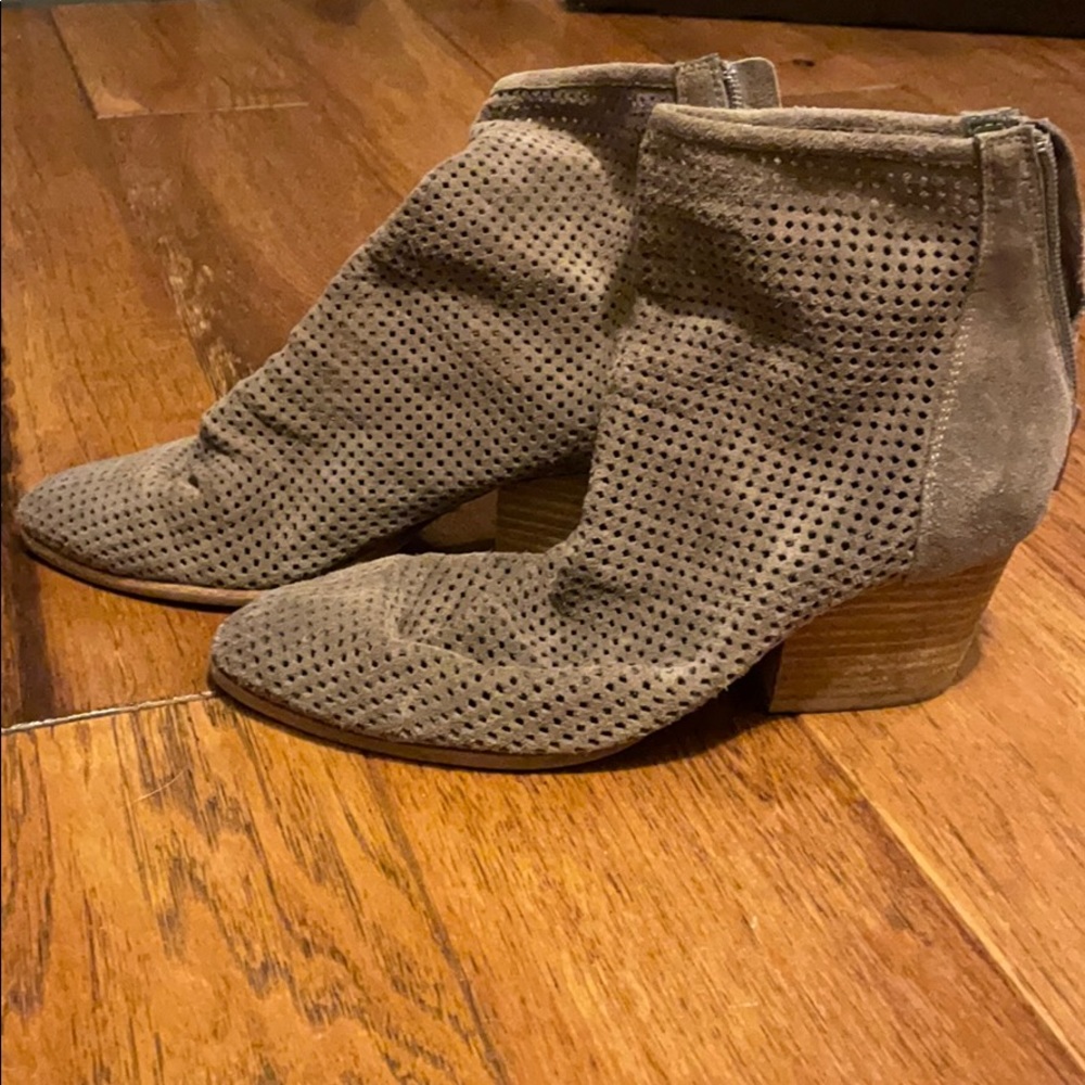 Jeffrey Campbell leather mesh bootie
